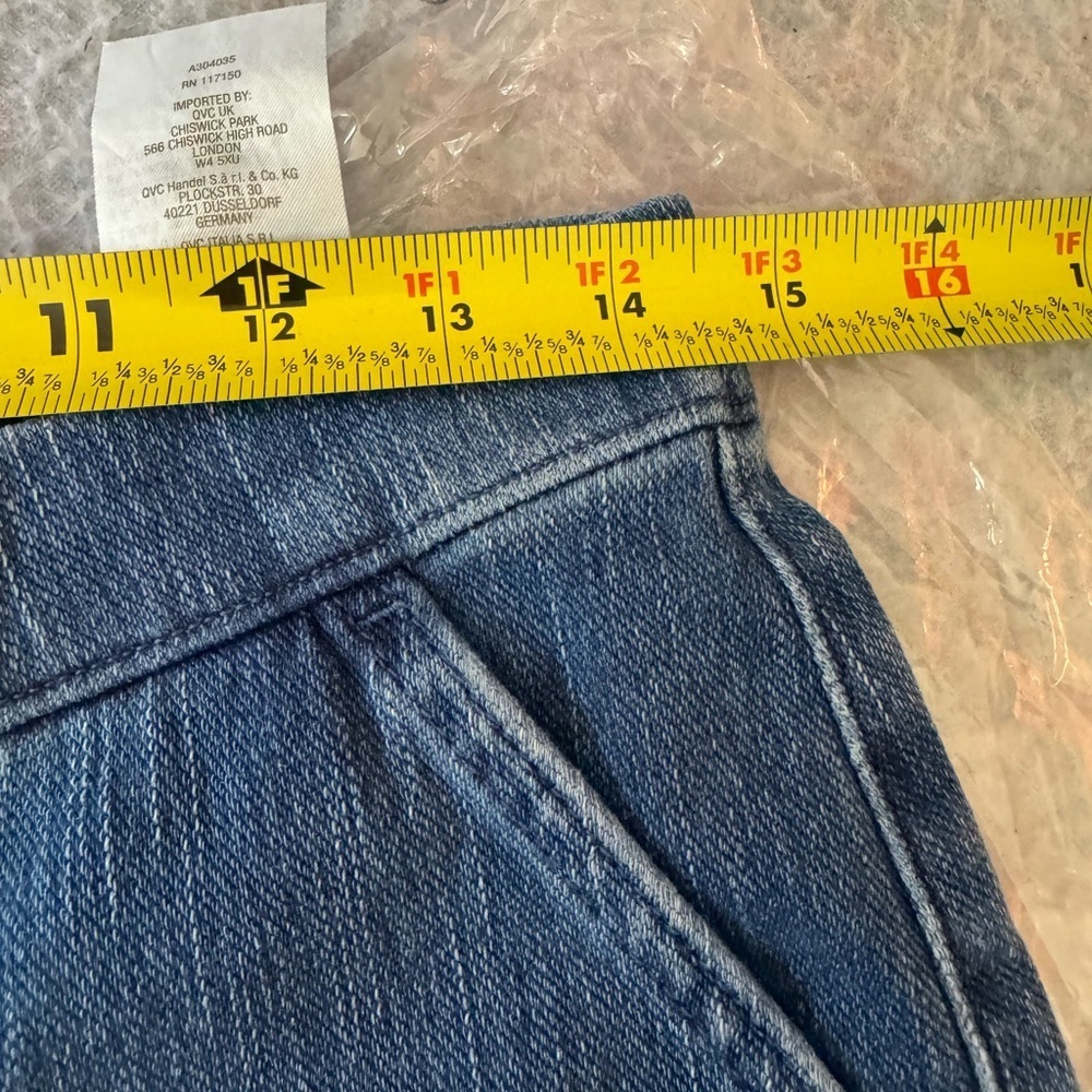Belle by Kim Gravel Regular Flexibelle Drawstring Jean Medium Wash 6 - Picture 8 of 12